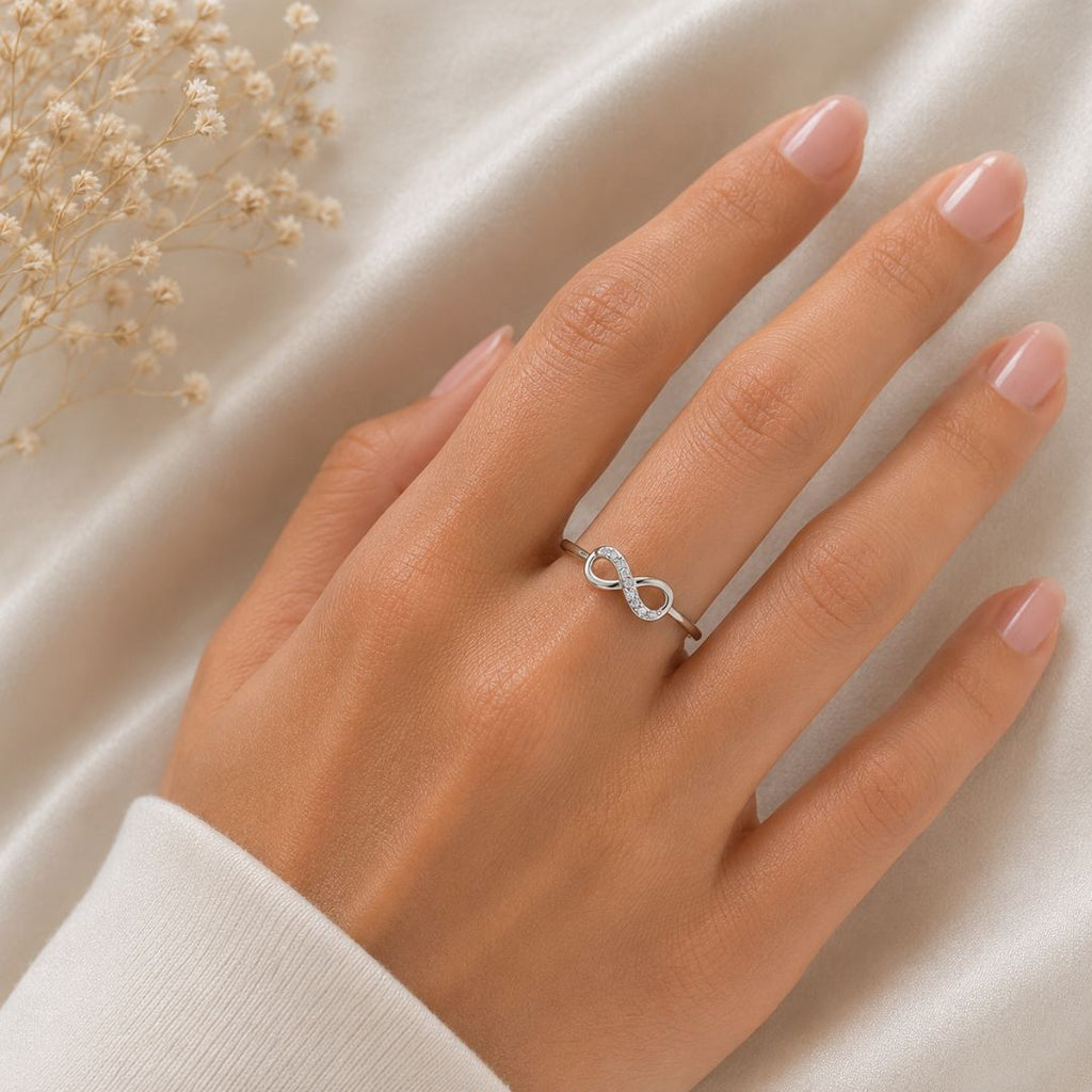 Anillo Plata 925 Infinito Talla 7