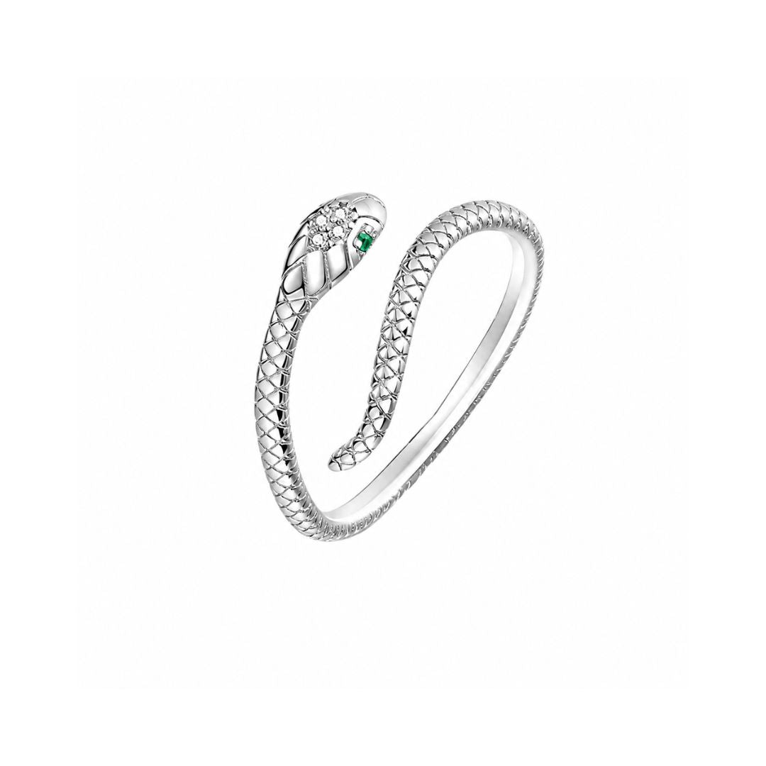 Anillo Plata 925 Serpiente Ajustable