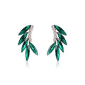 Aretes 5 Hojitas Verdes