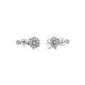 Aretes Tres Flores Plata 925