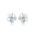 Aretes Plata 925 Flor Plumeria