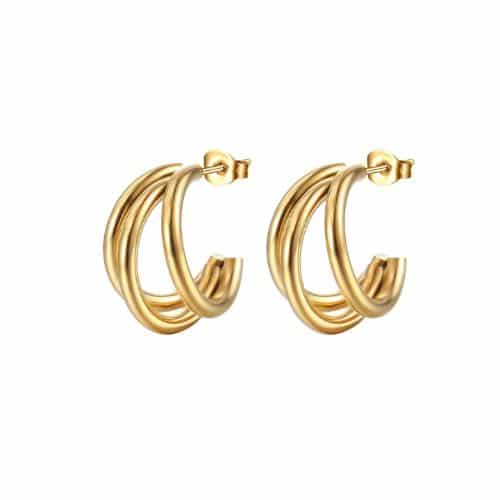 Argollas Doradas 3 Capas