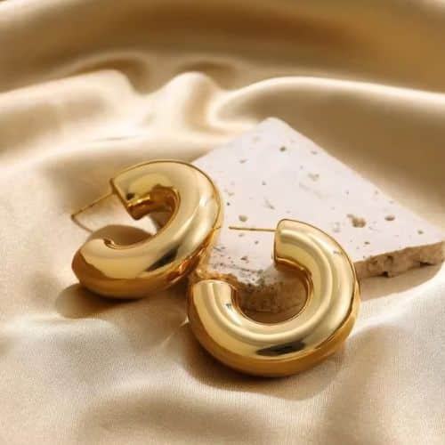 Argollas Doradas Gruesas