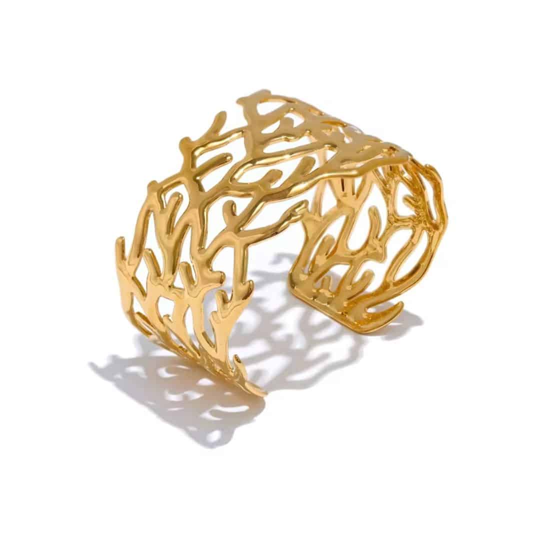 Brazalete Dorado Raices