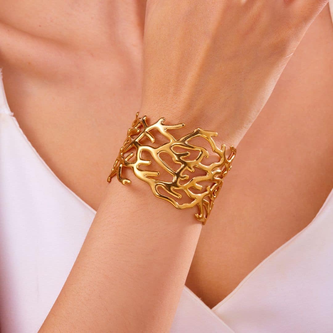Brazalete Dorado Raices