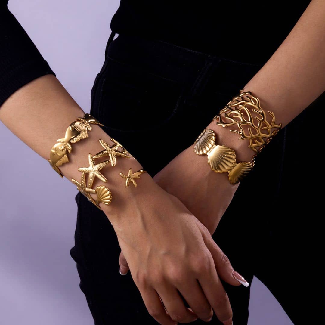 Brazalete Dorado Raices