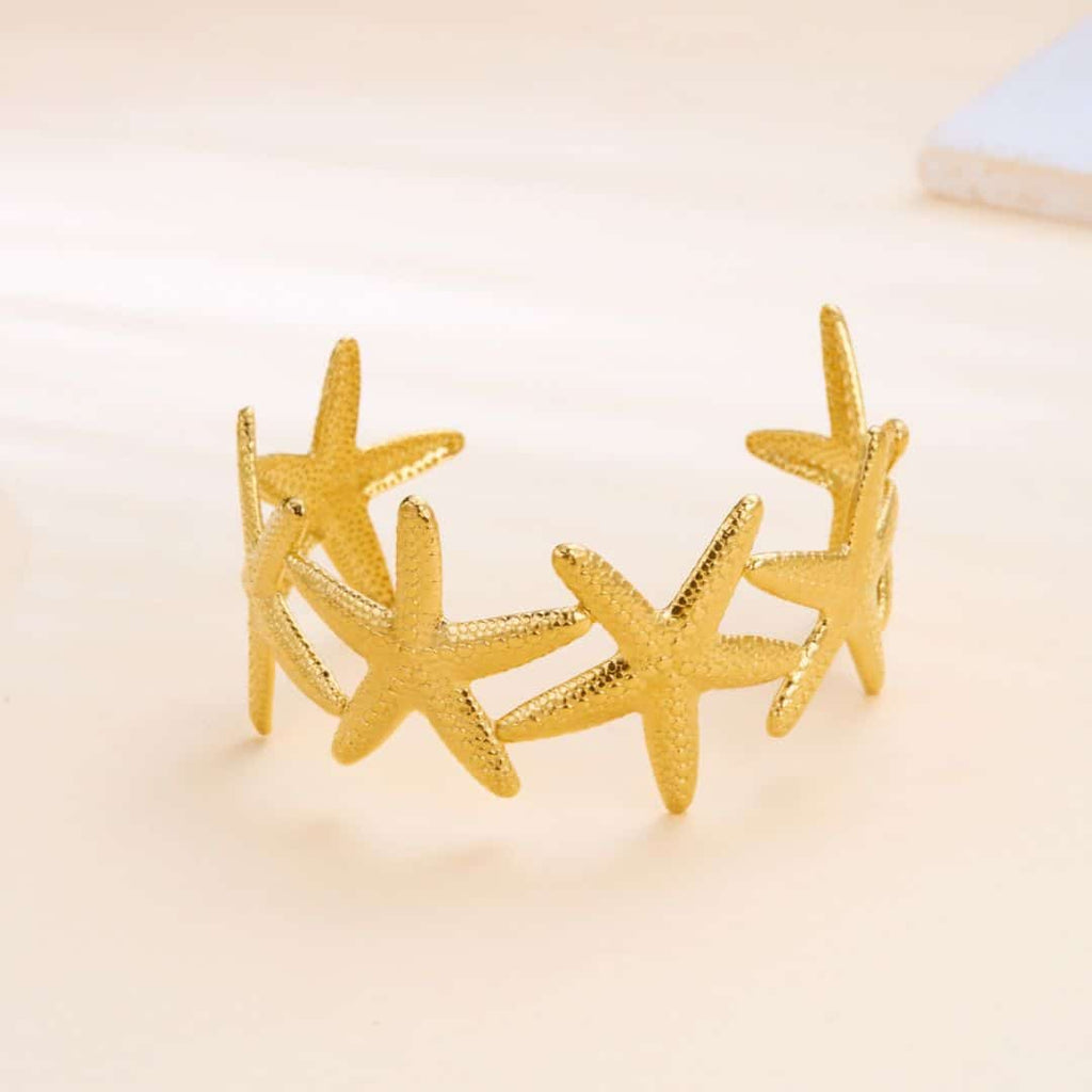Brazalete Dorado Estrella de Mar Grande
