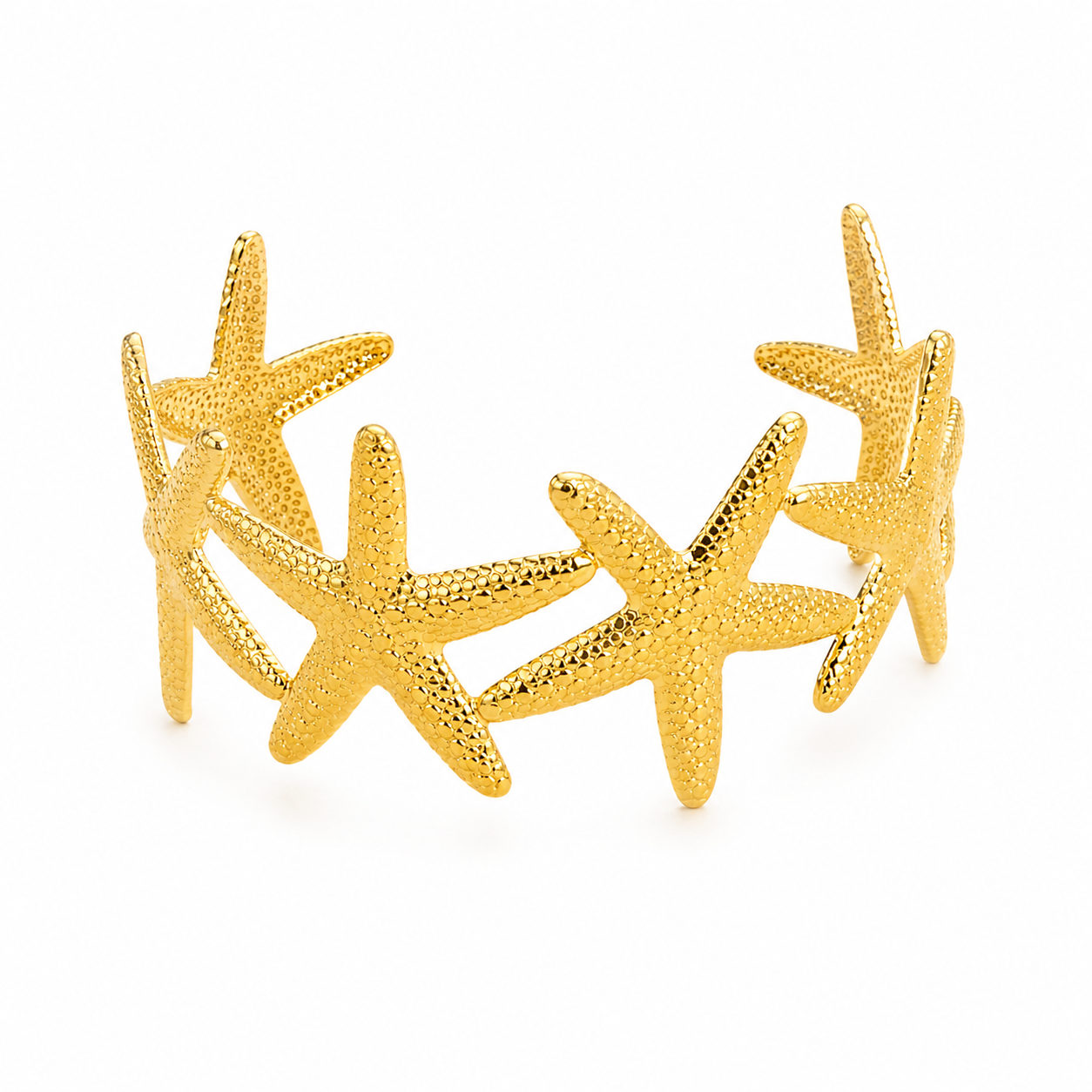 Brazalete Dorado Estrella de Mar Grande