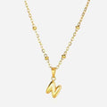 Cadena Dorada Letra Bold N