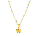 Cadena Dorada Letra Bold W
