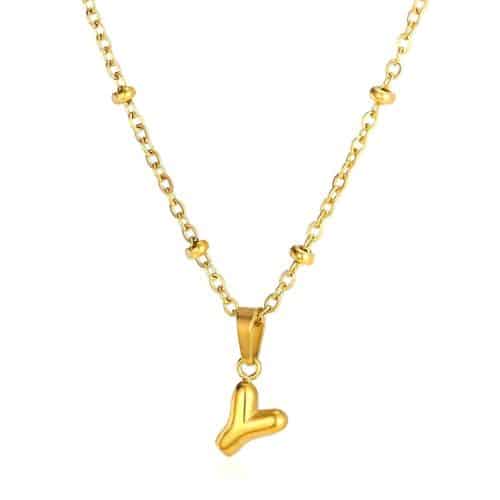 Cadena Dorada Letra Bold Y