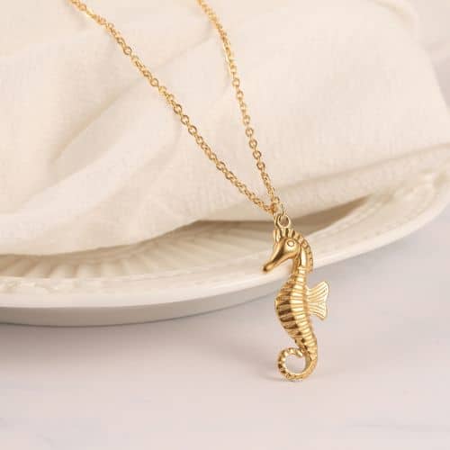 Choker Dorado Caballo de Mar Dorado