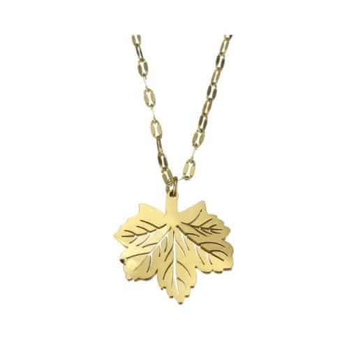 Cadena Dorada Hoja de Maple