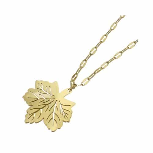 Cadena Dorada Hoja de Maple