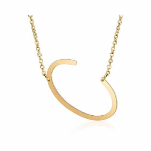 Cadena Dorada Letra Grande C