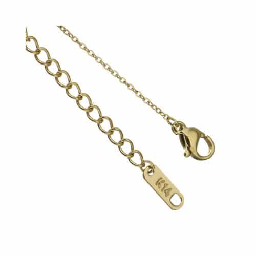 Cadena Dorada Ojo Turco Gota Celeste