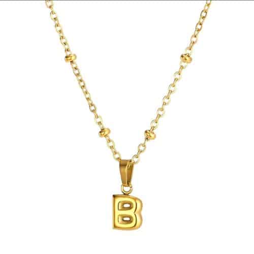 Cadena Dorada Letra Bold B