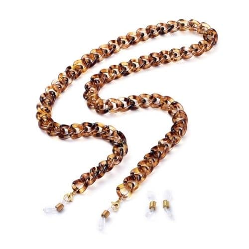 Cadena Acrilica Aro Mediano Tipo Carey