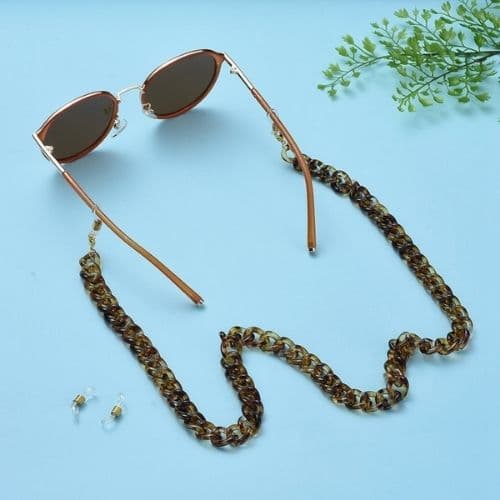 Cadena Acrilica Aro Mediano Tipo Carey