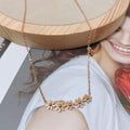 Cadena Rose Gold con Dije 5 Flores