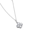 Cadena Plata 925 Trebol Zirconias