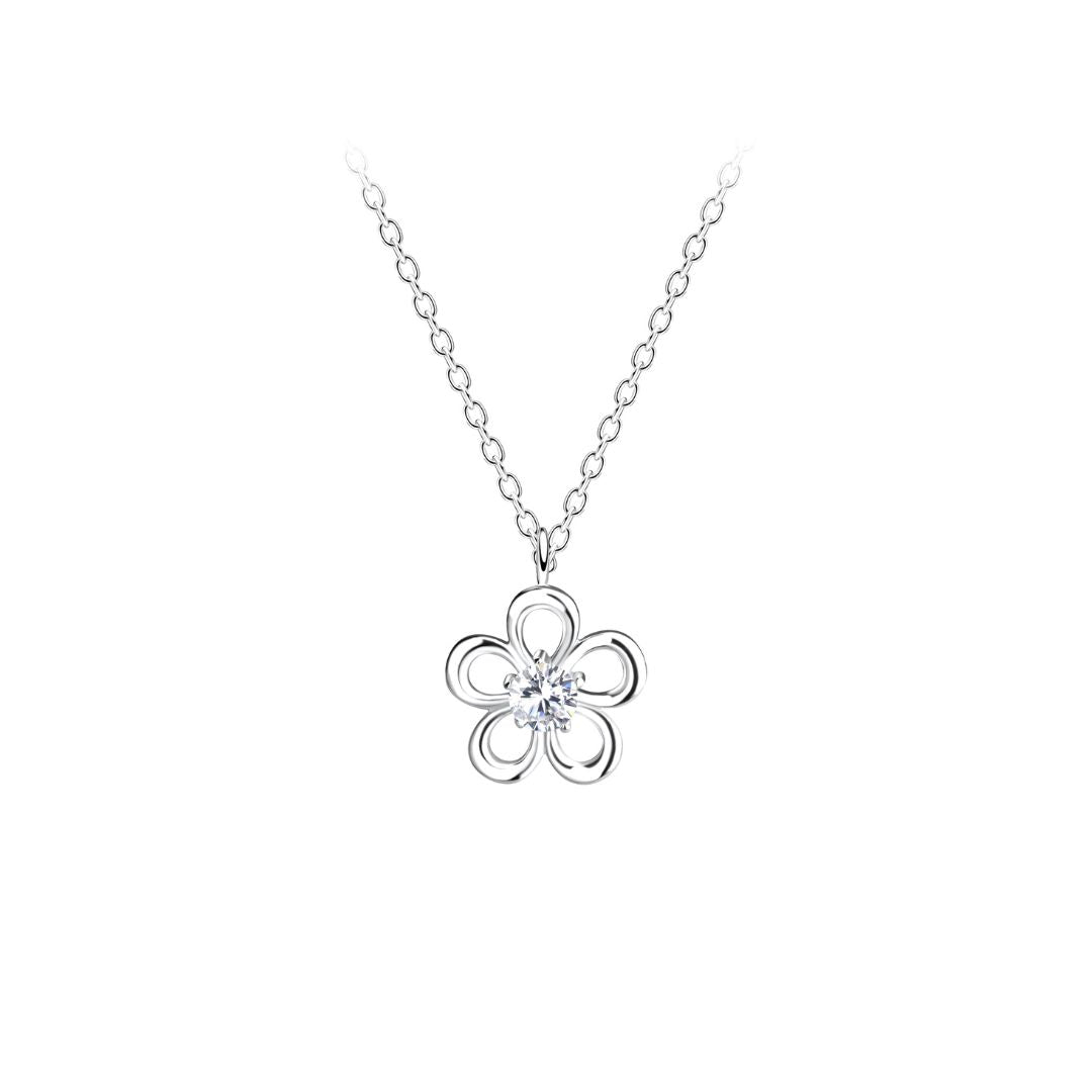 Cadena Plata 925 Flor Plumeria