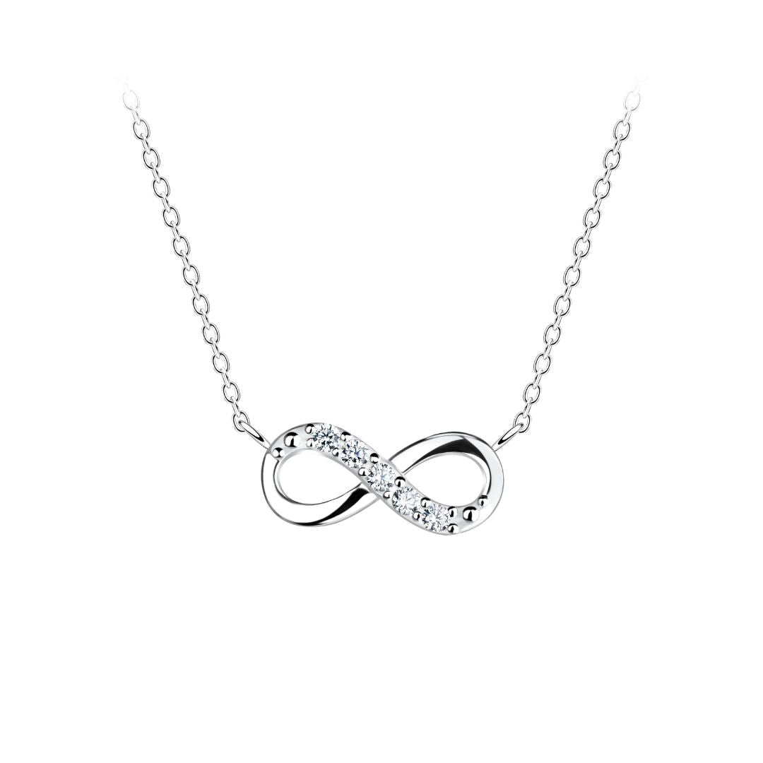 Cadena Plata 925 Infinito Zirconias