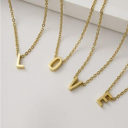 Cadena Dorada Letra Y