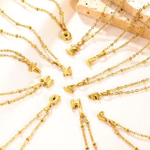 Cadena Dorada Letra Bold K