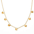 Choker Dorado Mariposas