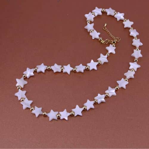 Collar Estrellas Concha de Perla Natural