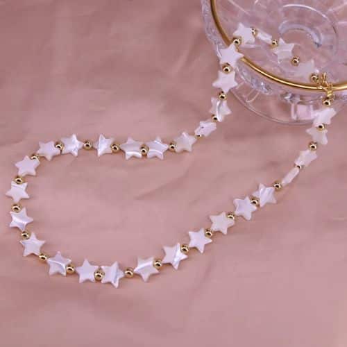 Collar Estrellas Concha de Perla Natural