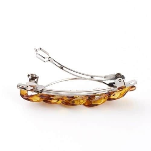 Gancho con Aros Acrílicos Tipo Carey Para el Cabello