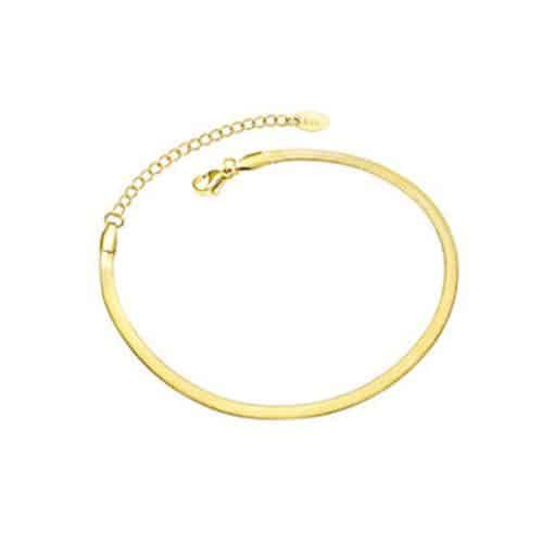 Pulsera Dorada Herringbone