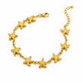 Pulsera Dorada Estrellas de Mar Doradas