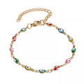 Pulsera Dorada Ojo Turco de Colores