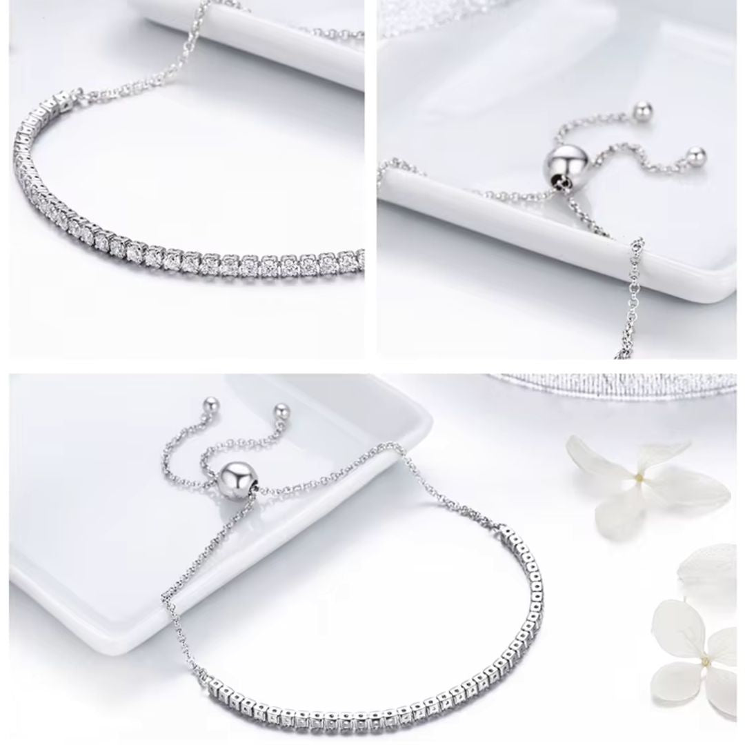 Pulsera Plata 925 Tenis